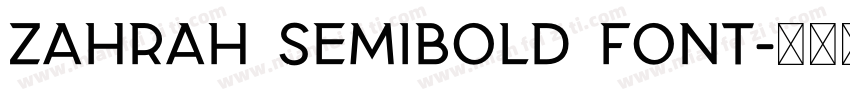 Zahrah Semibold font字体转换